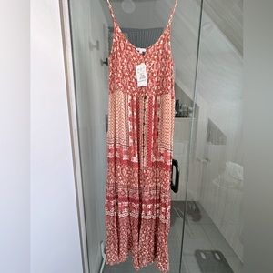 Boho printed maxi dress